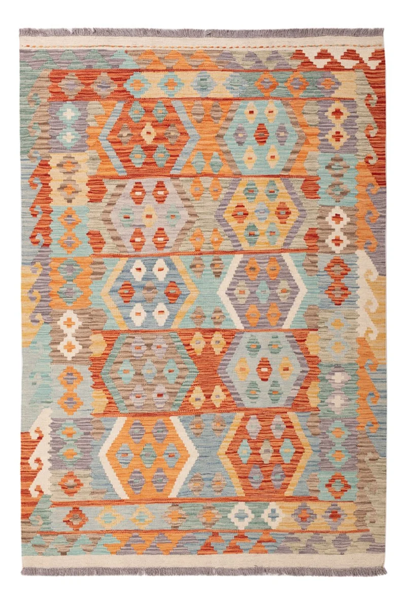 Kelim Teppich - Splash - 125 x 177 cm - mehrfarbig