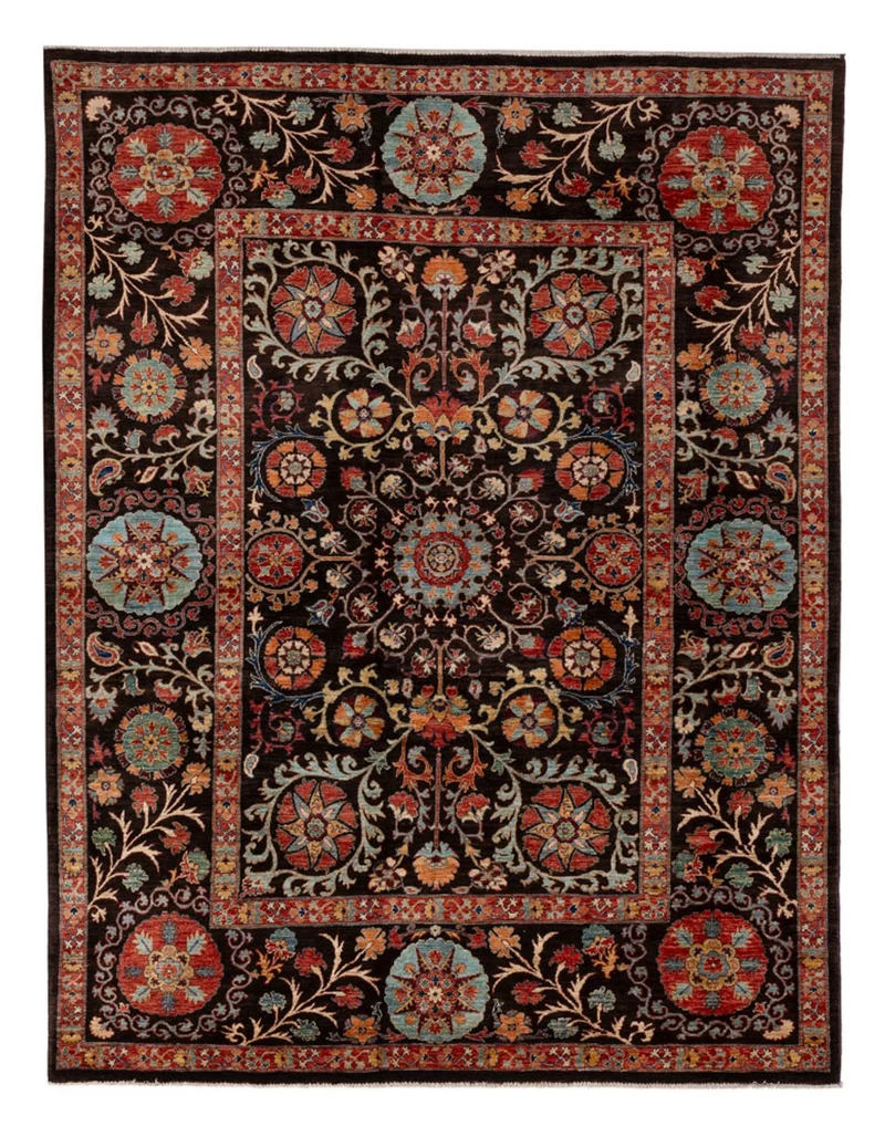 Ziegler Teppich - Ariana - 186 x 251 cm - schwarz