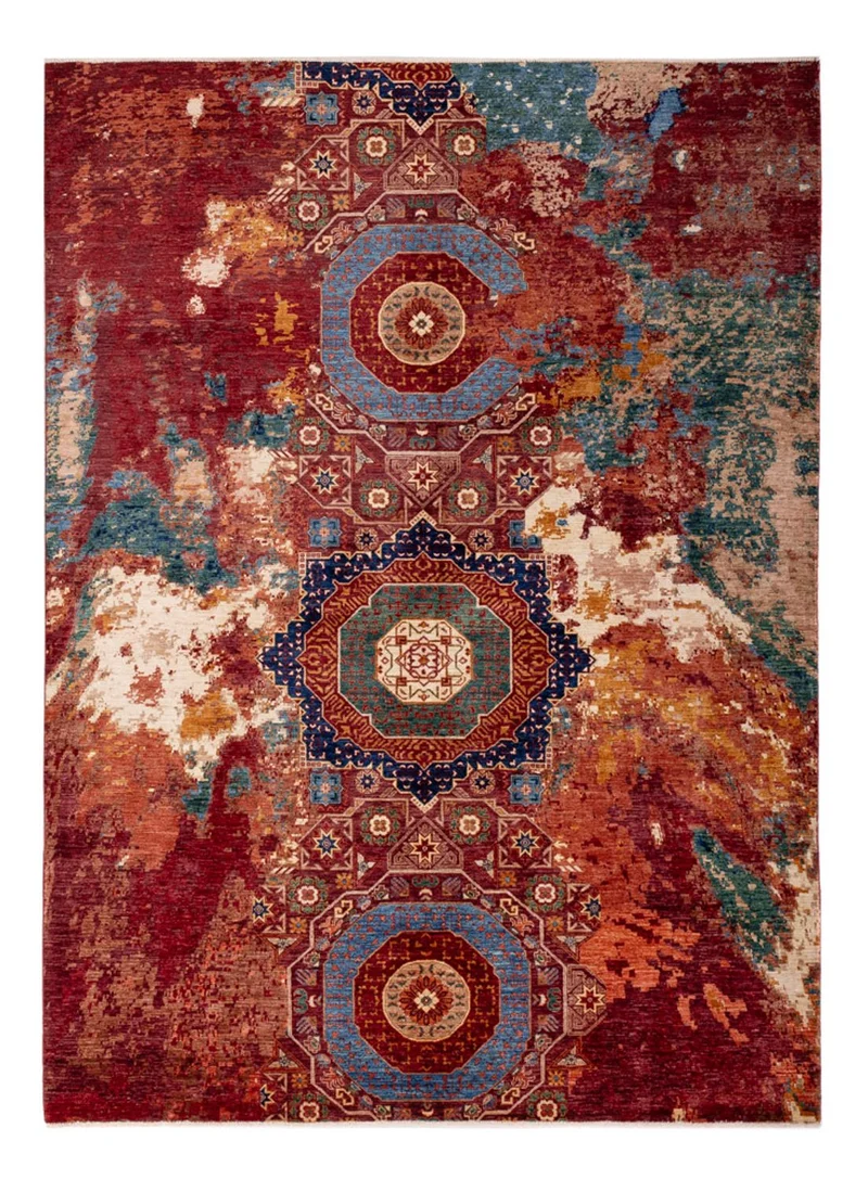 Designer Teppich - 211 x 297 cm - mehrfarbig