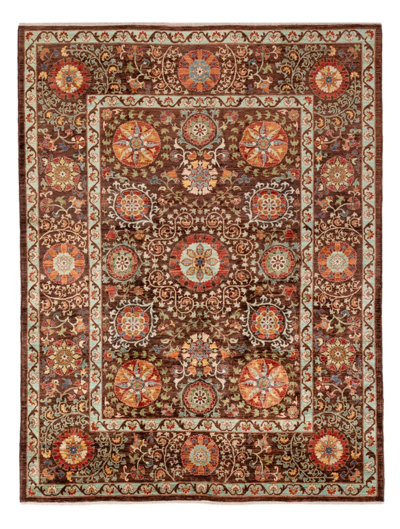 Ziegler Teppich - Ariana - 204 x 273 cm - dunkelbraun
