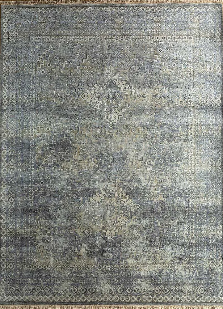 Wollteppich - 240 x 300 cm - grau