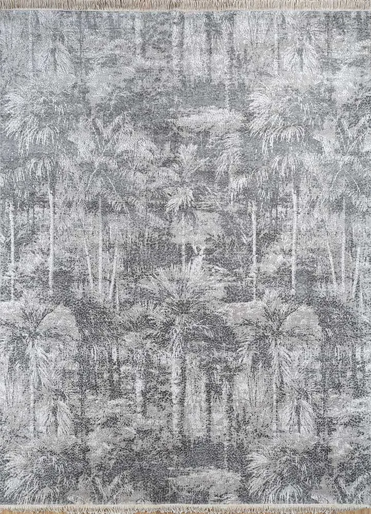 Designer Teppich - 240 x 300 cm - silber