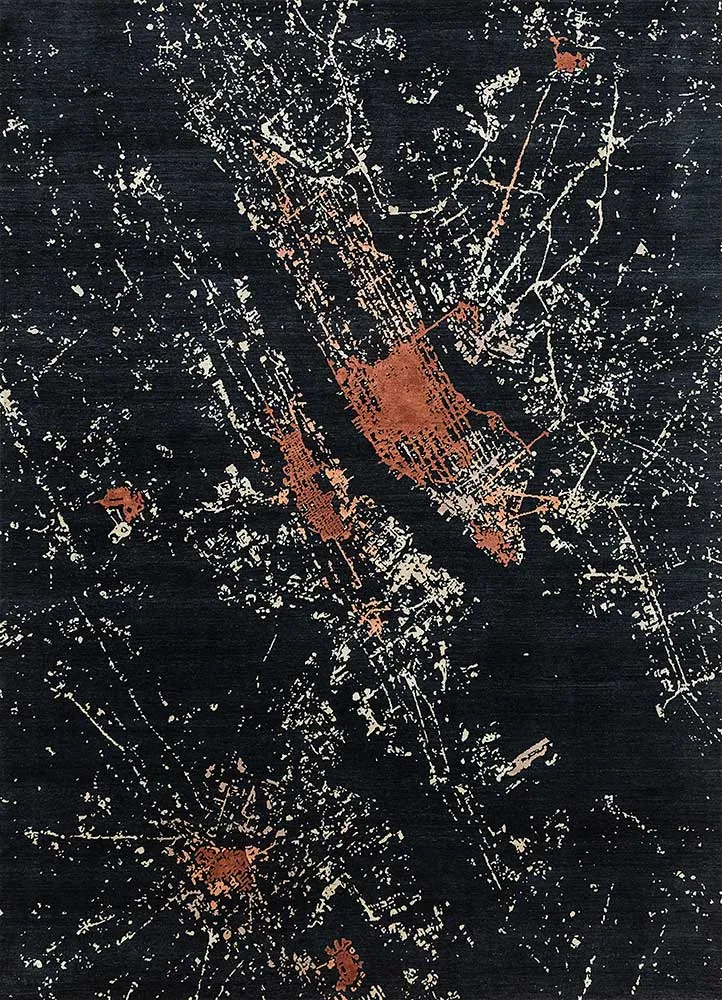 Wollteppich - 240 x 300 cm - schwarz