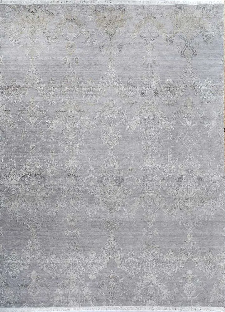Wollteppich - 270 x 360 cm - hellgrau