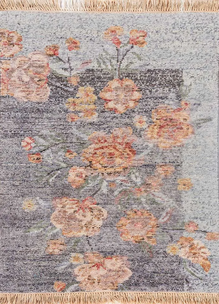 Wollteppich - 60 x 90 cm - mehrfarbig