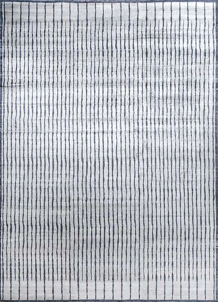 Viskose Teppich - 255 x 435 cm - hellgrau