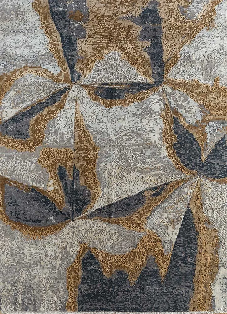 Wollteppich - 240 x 300 cm - silber