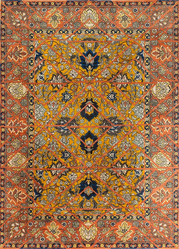Wollteppich - 240 x 300 cm - gold