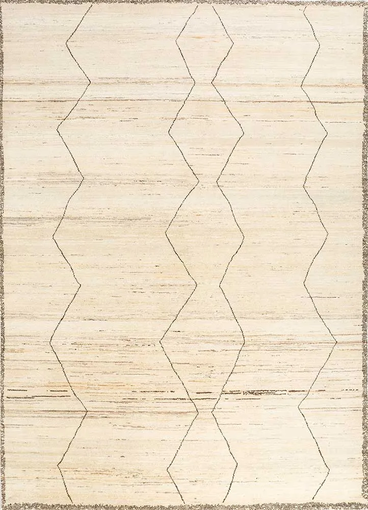 Wollteppich - 180 x 270 cm - creme