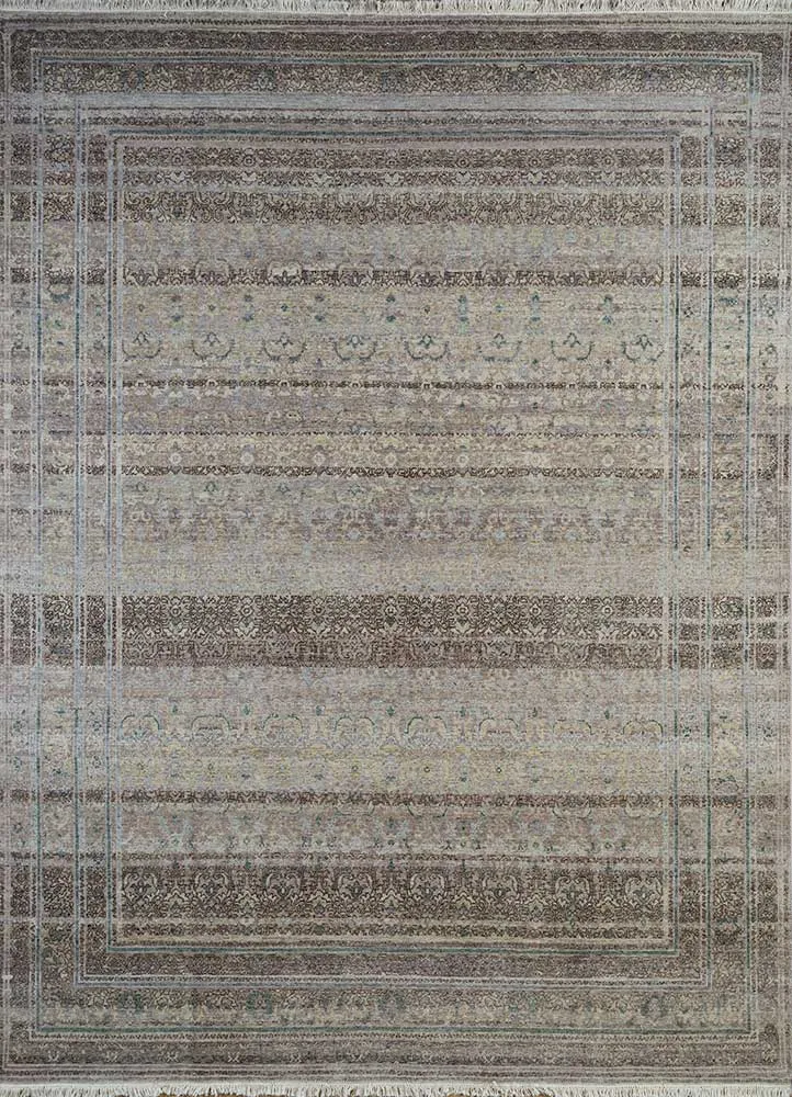 Wollteppich - 270 x 360 cm - grau