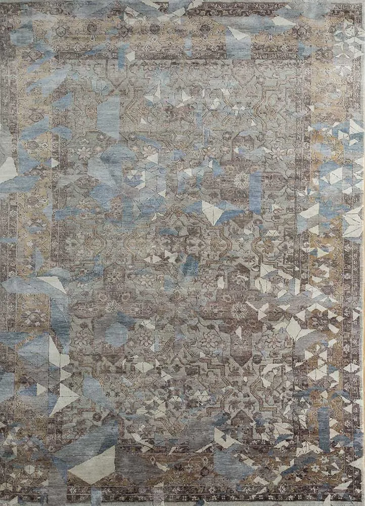 Wollteppich - 240 x 300 cm - grau