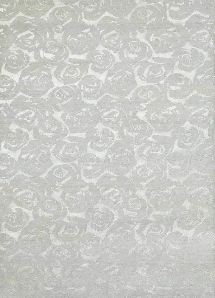Wollteppich - 120 x 240 cm - hellgrau
