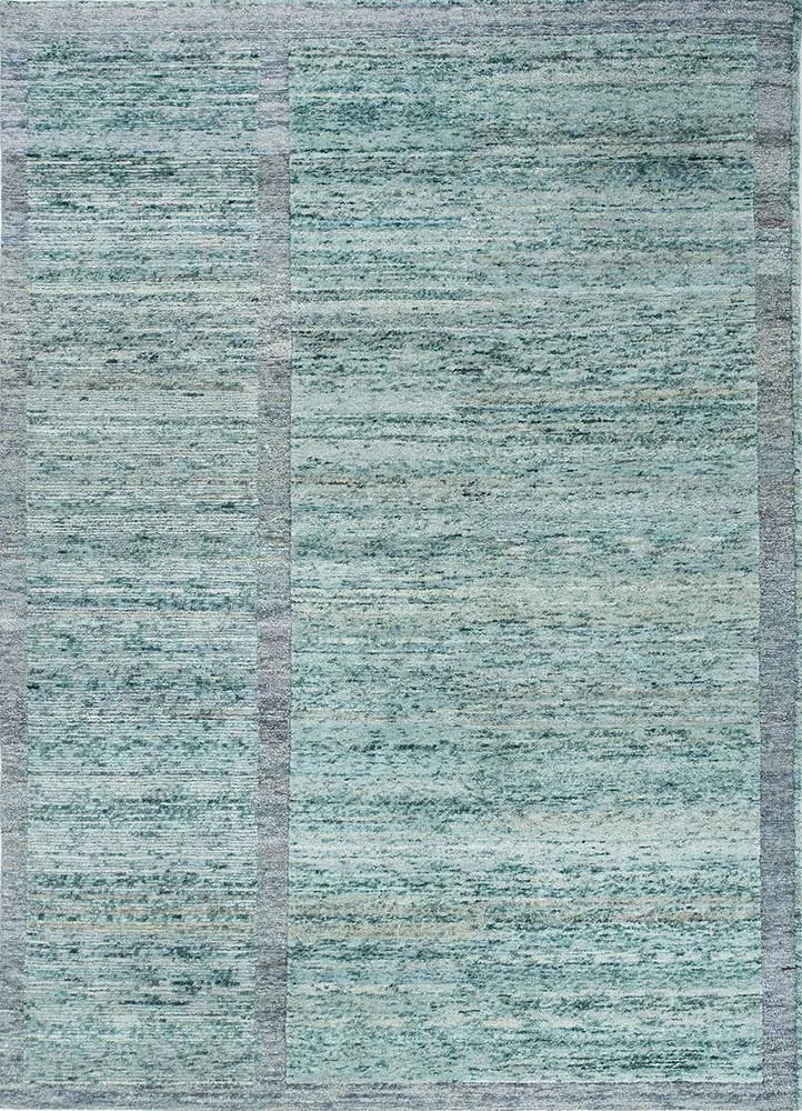 Wollteppich - 170 x 240 cm - blau
