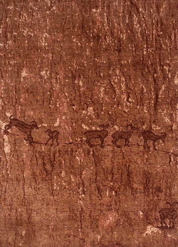 Wollteppich - 150 x 240 cm - orange