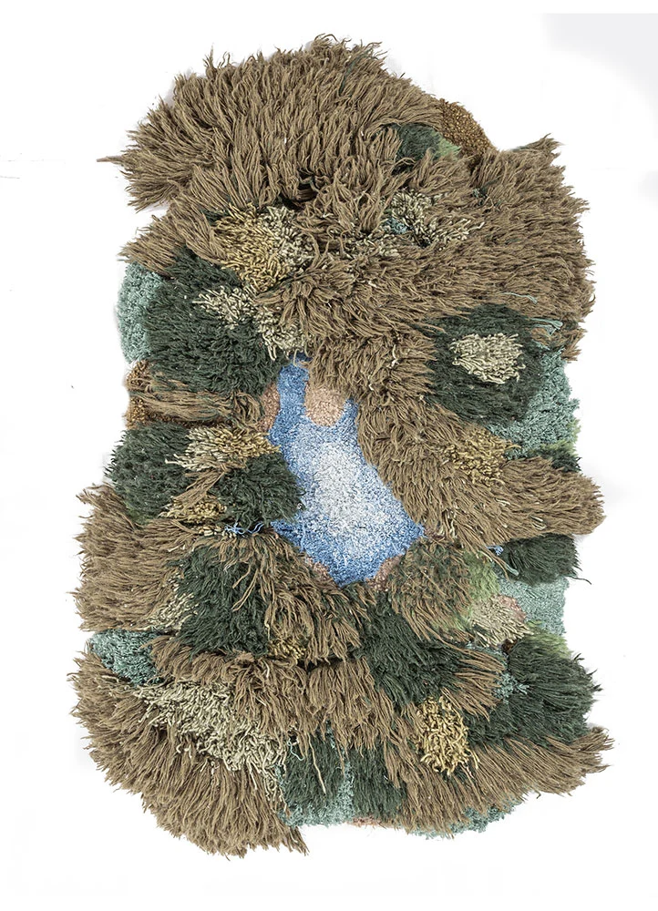 Wollteppich sonderform - 90 x 150 cm - mehrfarbig