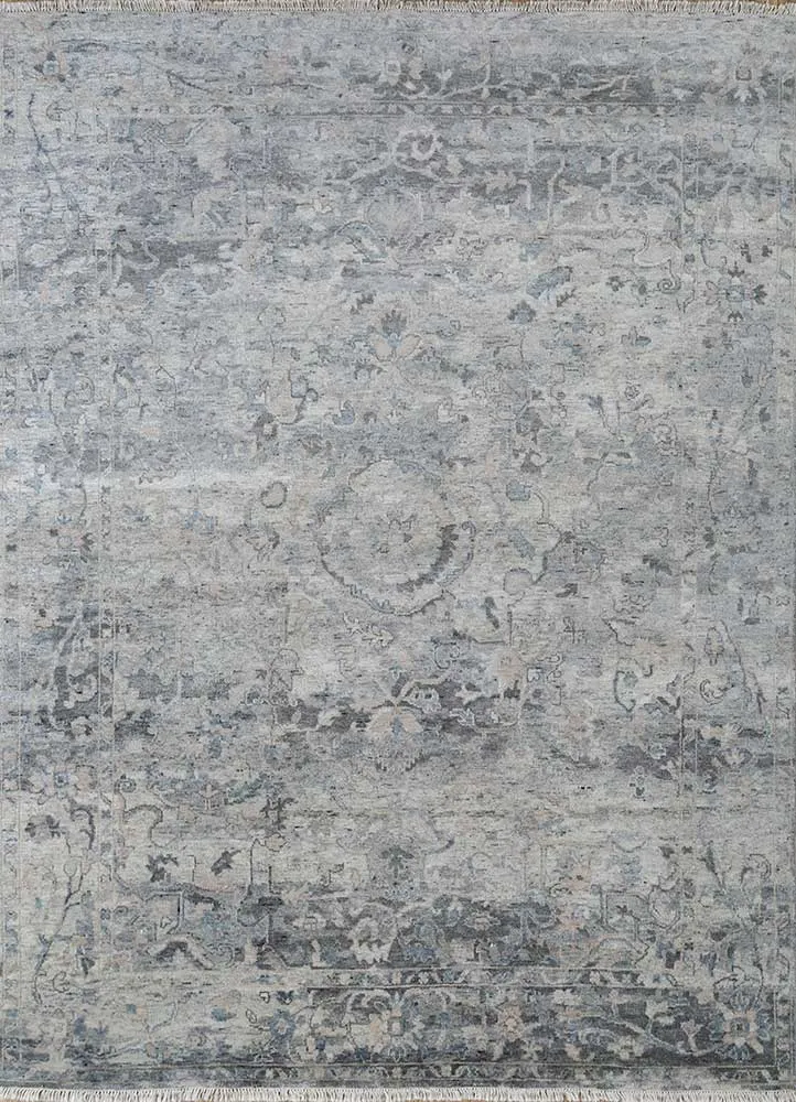 Wollteppich - 240 x 300 cm - grau