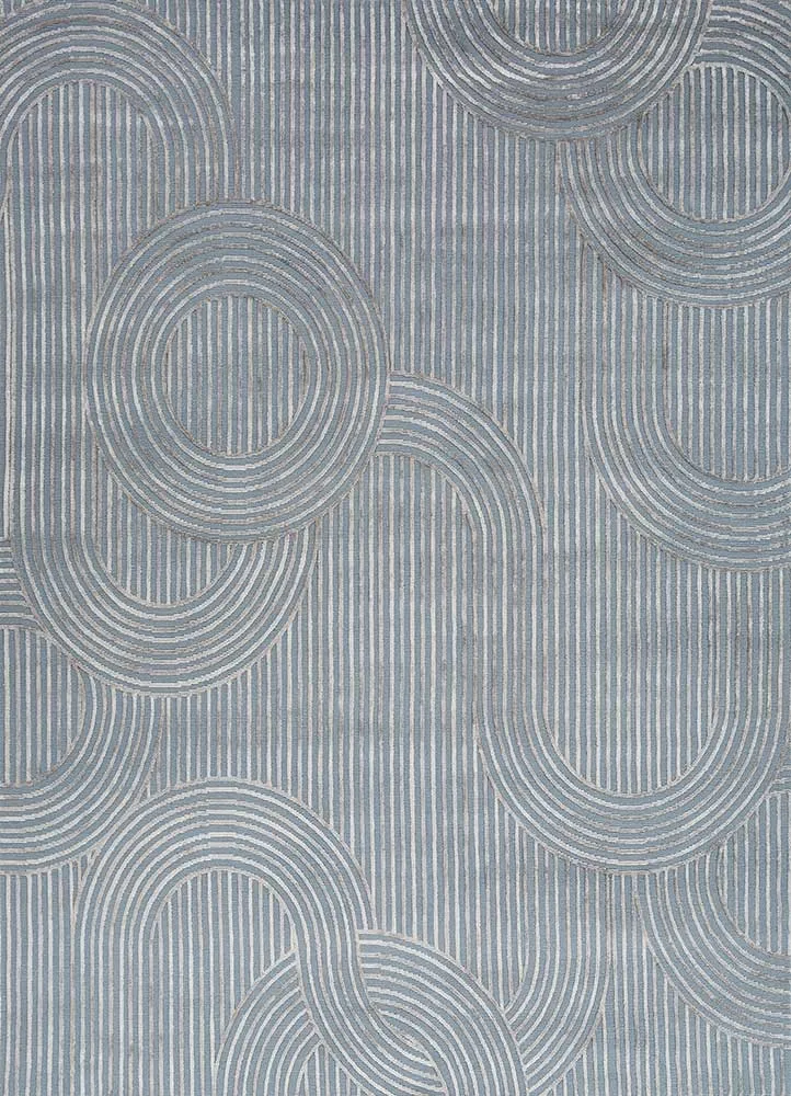 Wollteppich - 240 x 300 cm - grau
