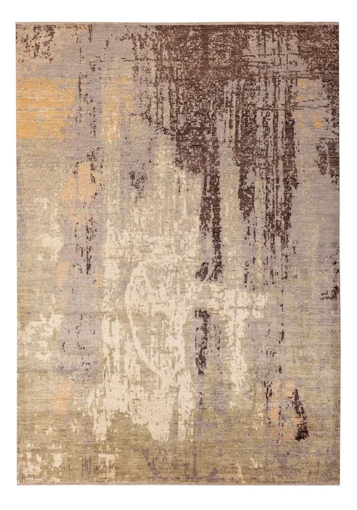 Designer Teppich - 209 x 300 cm - silber