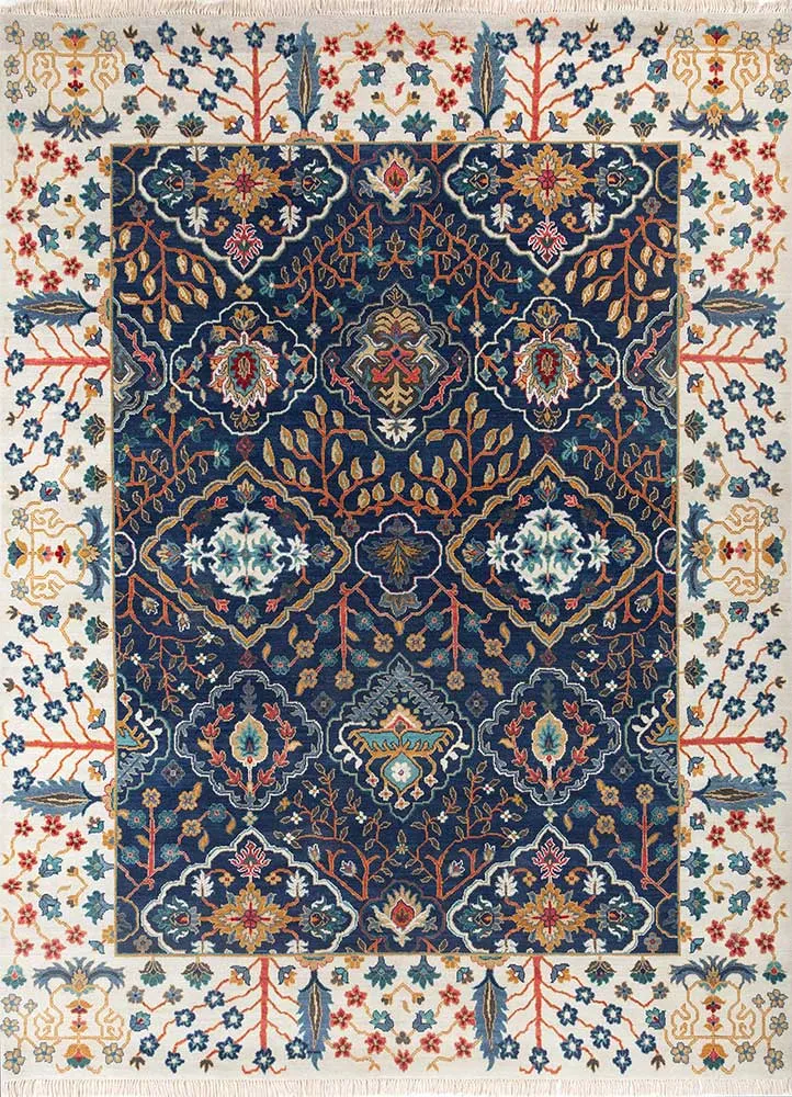Wollteppich - 240 x 300 cm - blau