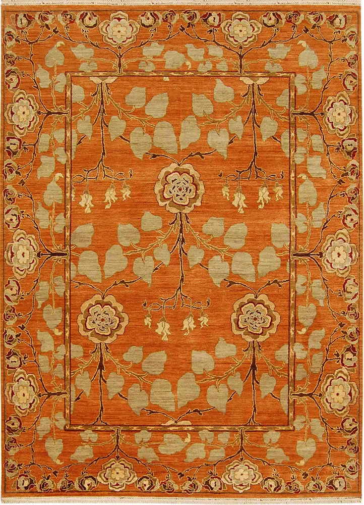 Wollteppich - 60 x 90 cm - orange