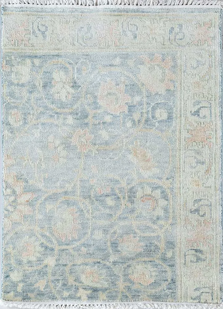Wollteppich - 75 x 120 cm - blau
