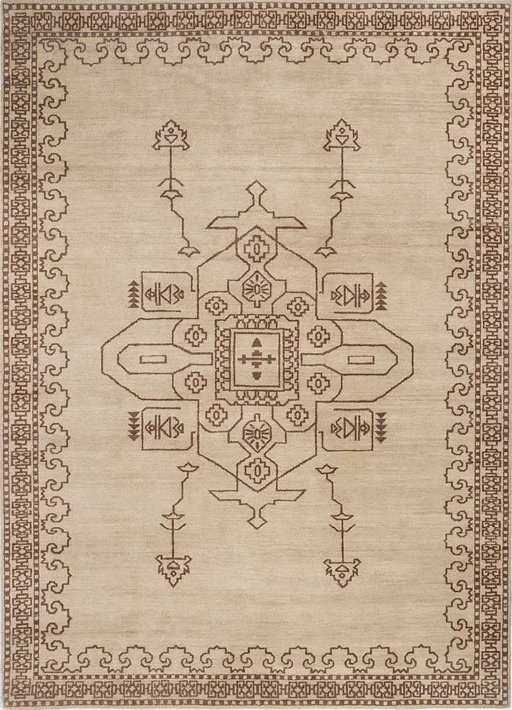 Wollteppich - 180 x 270 cm - beige