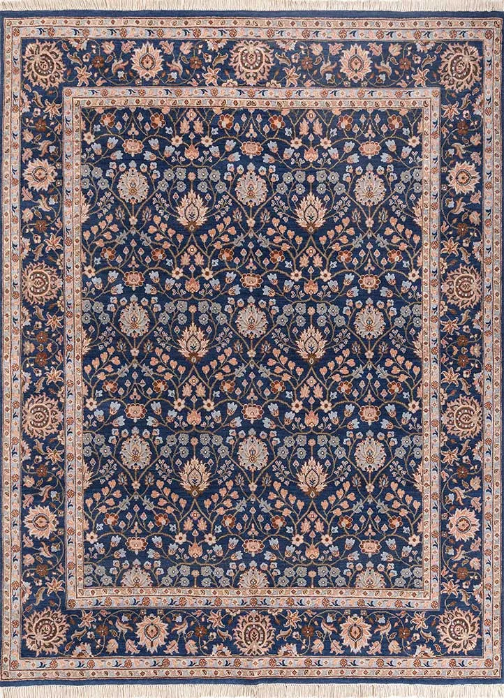 Wollteppich - 240 x 300 cm - blau