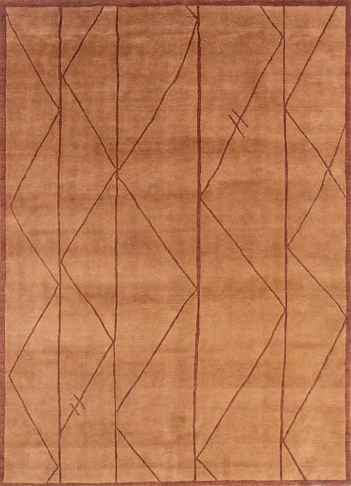 Wollteppich - 240 x 300 cm - orange