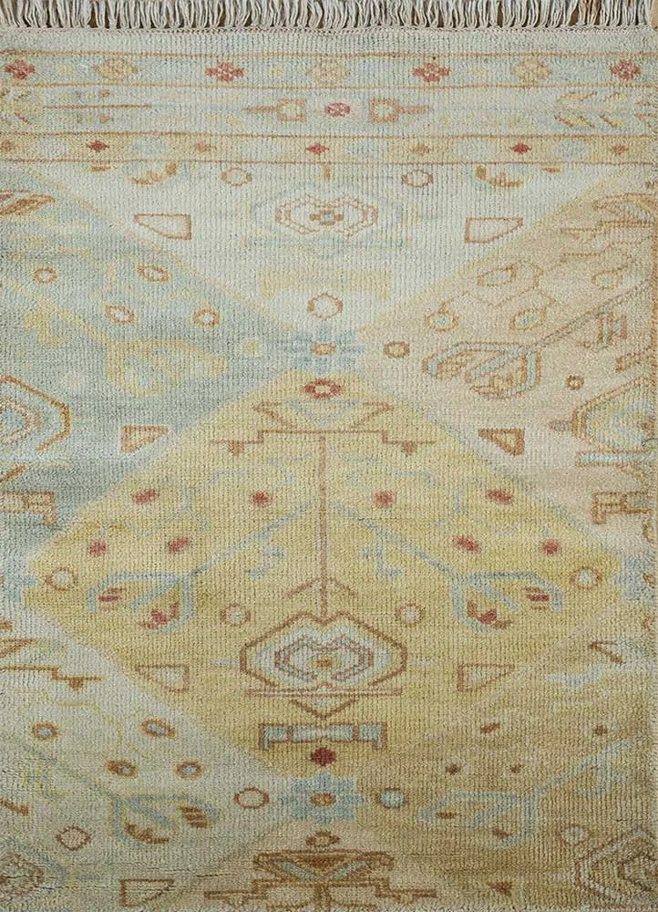 Wollteppich - 60 x 120 cm - gold
