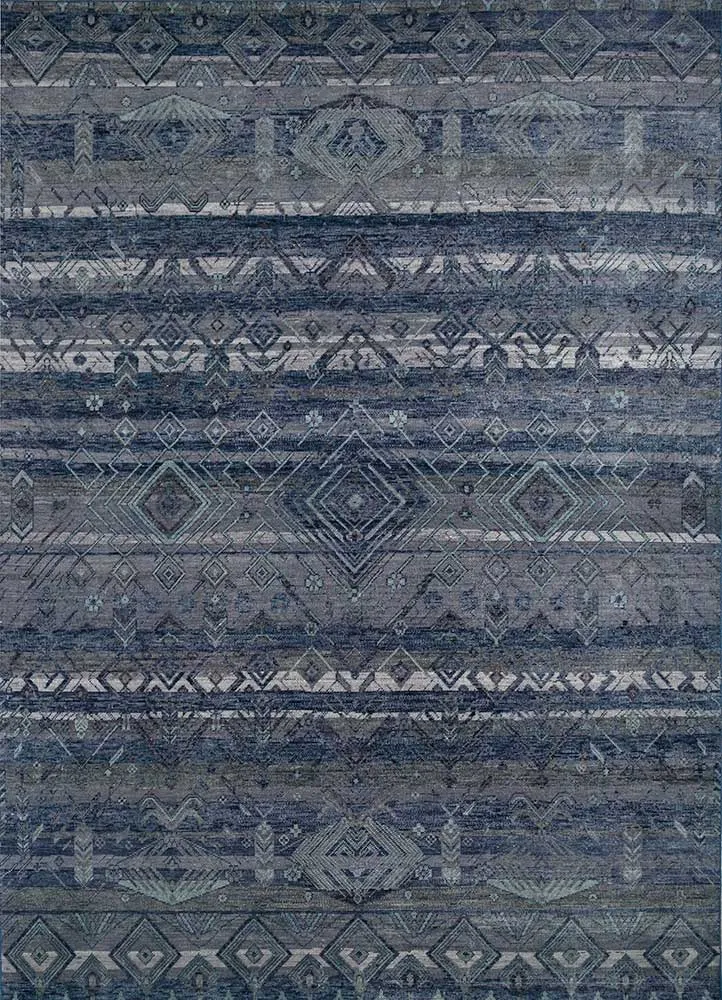 Wollteppich - 240 x 300 cm - grau