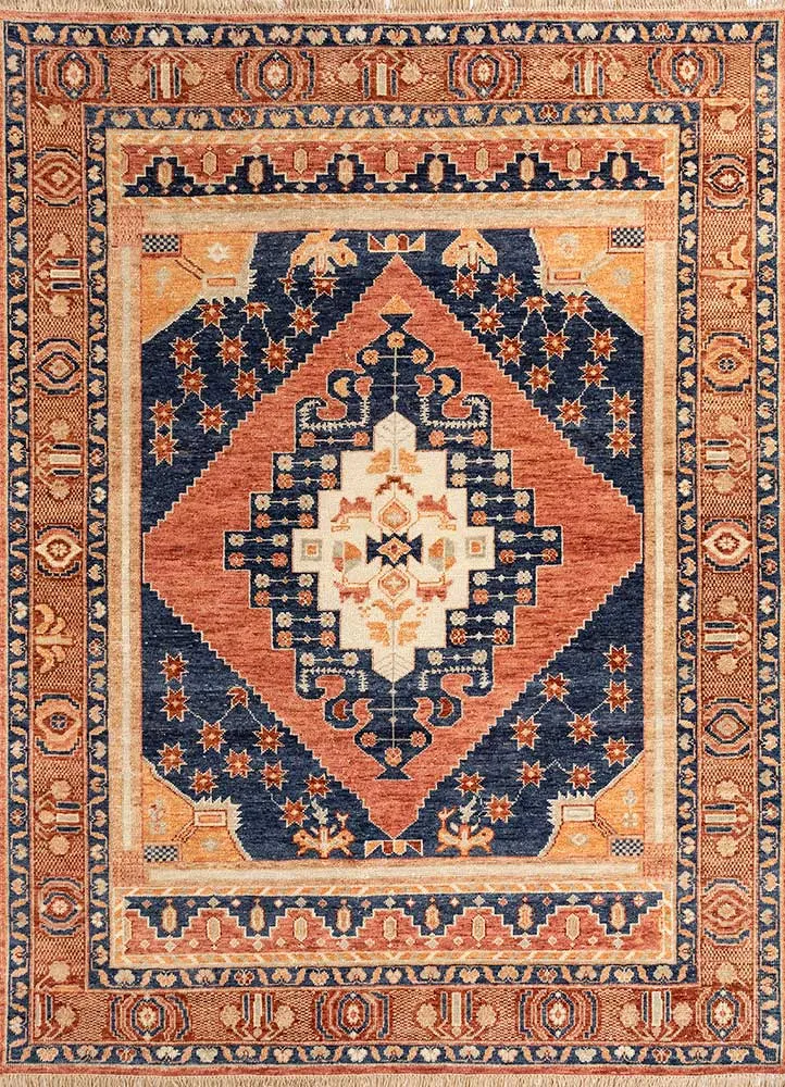Wollteppich - 270 x 360 cm - blau