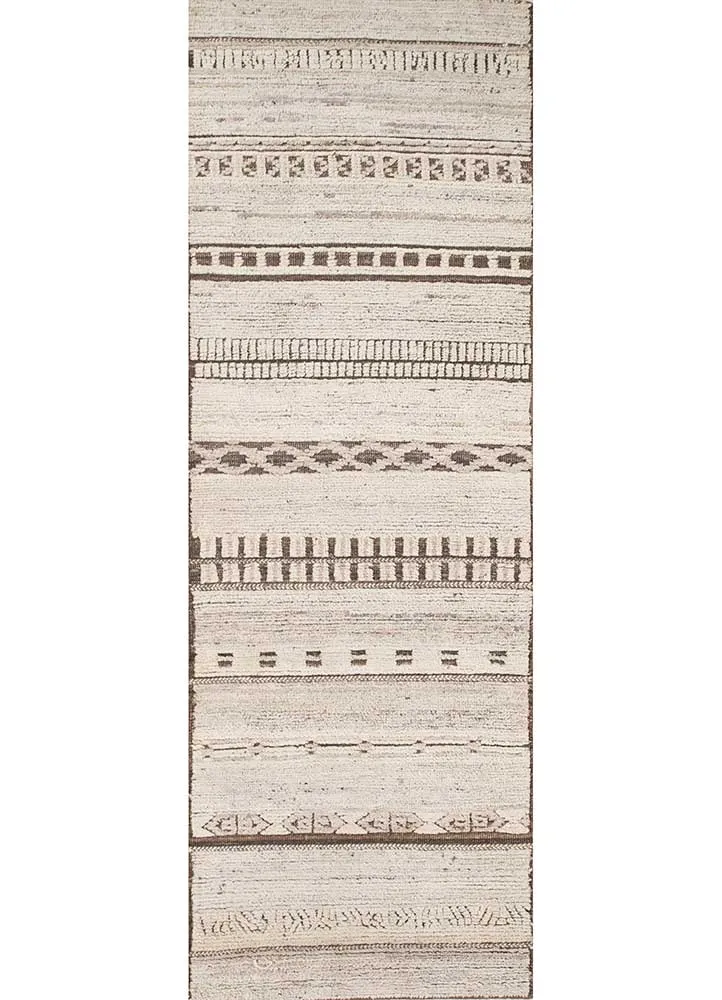 Läufer Woll - 75 x 240 cm - creme