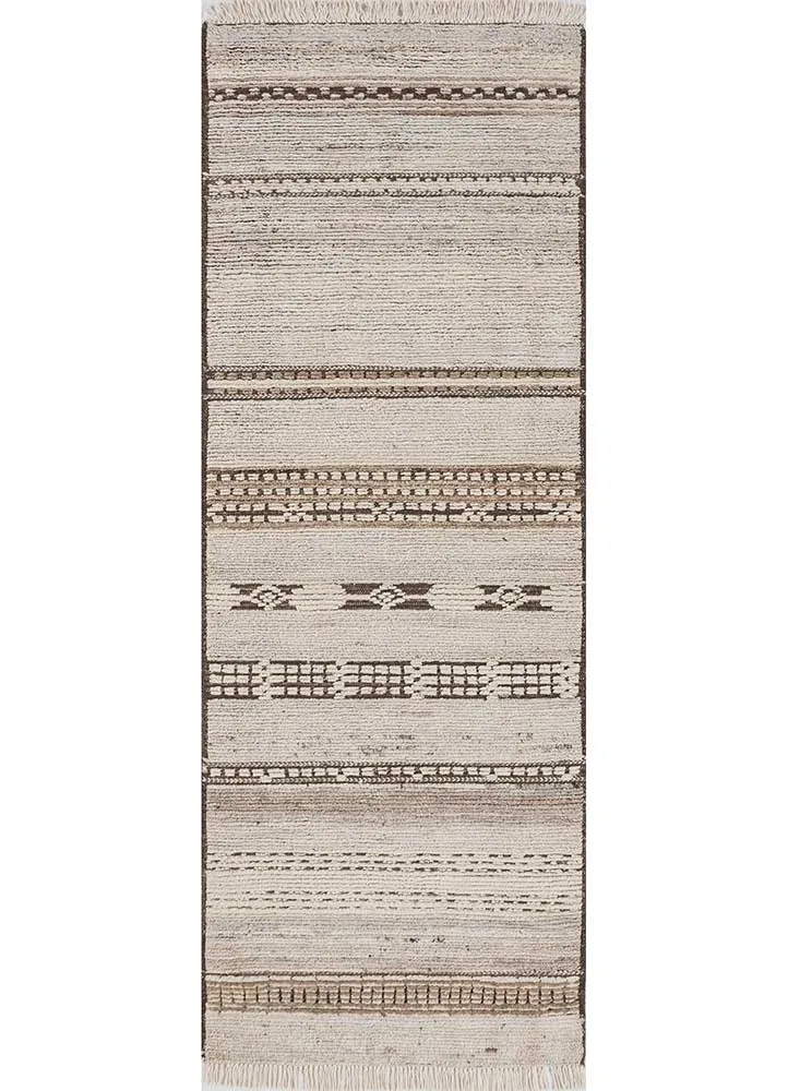 Läufer Woll - 75 x 240 cm - creme