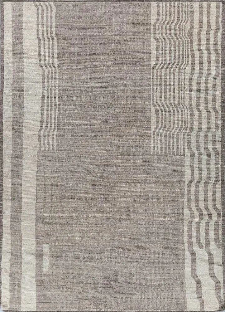 Wollteppich - 240 x 300 cm - grau