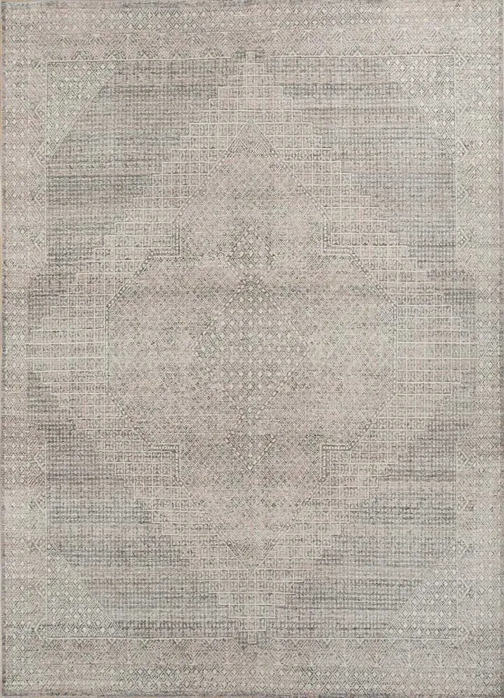 Wollteppich - 240 x 300 cm - hellgrau