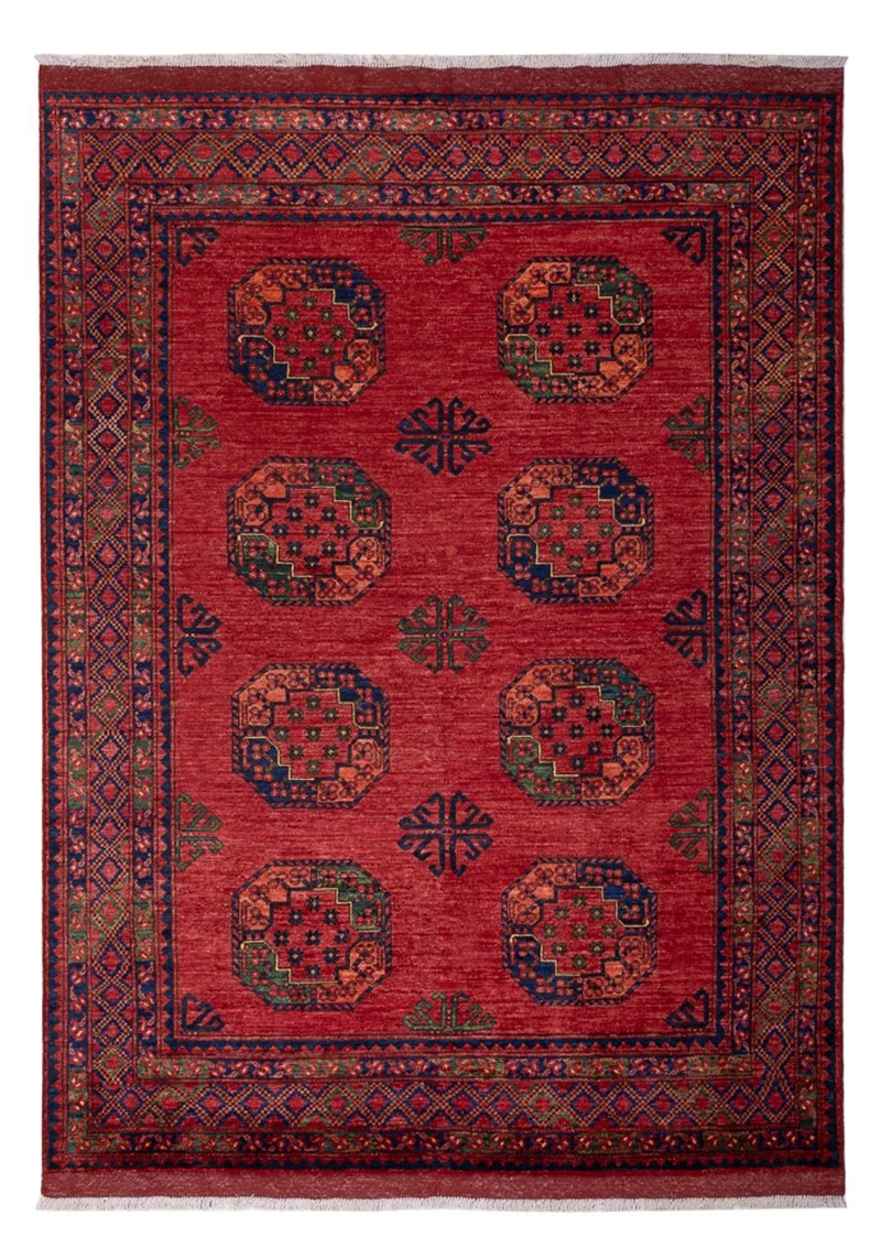 Afghan Teppich - Kunduz - 180 x 246 cm - rot