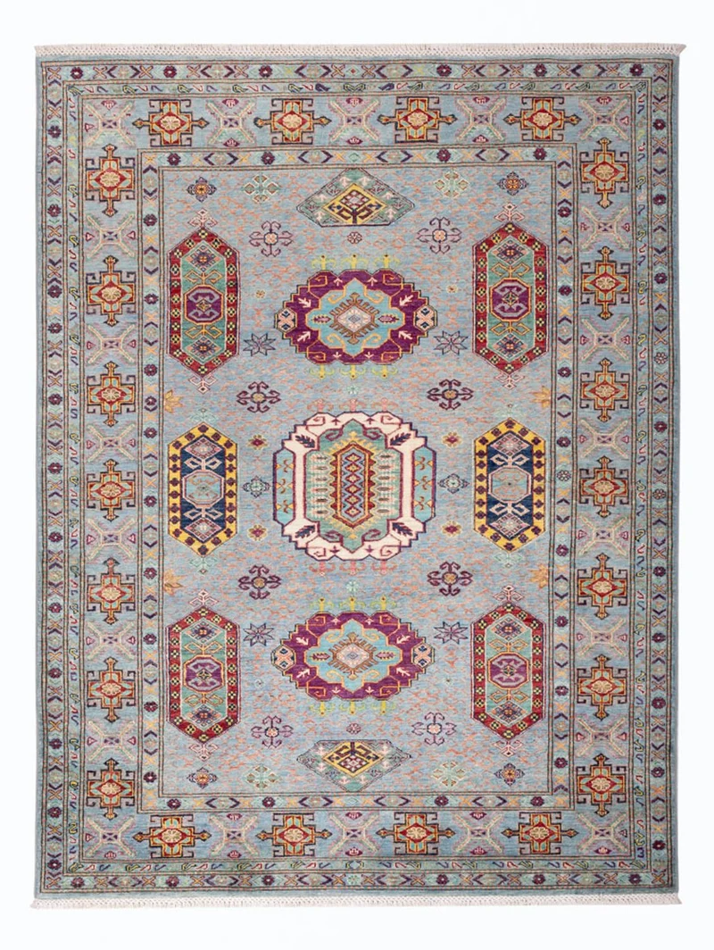 Ziegler Teppich - Kazak - 172 x 233 cm - grau