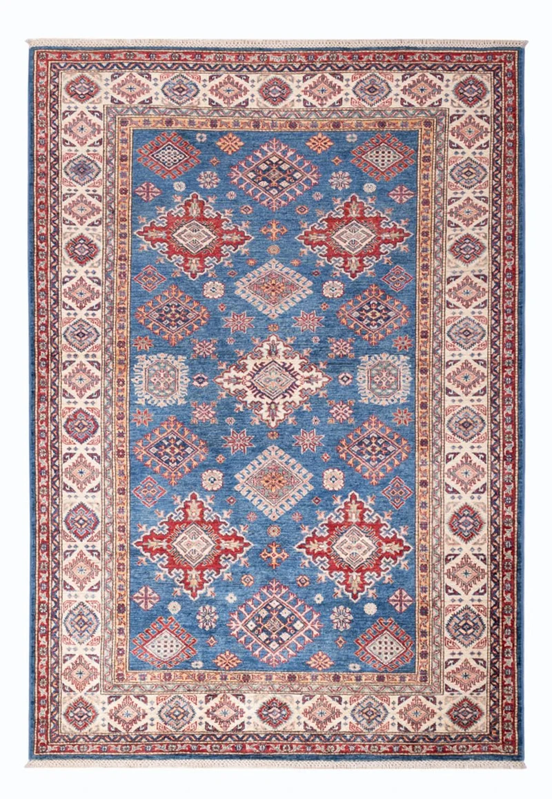Ziegler Teppich - Kazak - 164 x 240 cm - blau