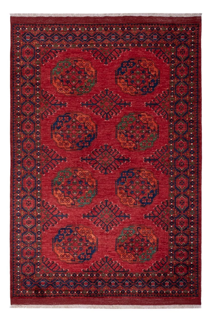 Afghan Teppich - Kunduz - 165 x 239 cm - rot