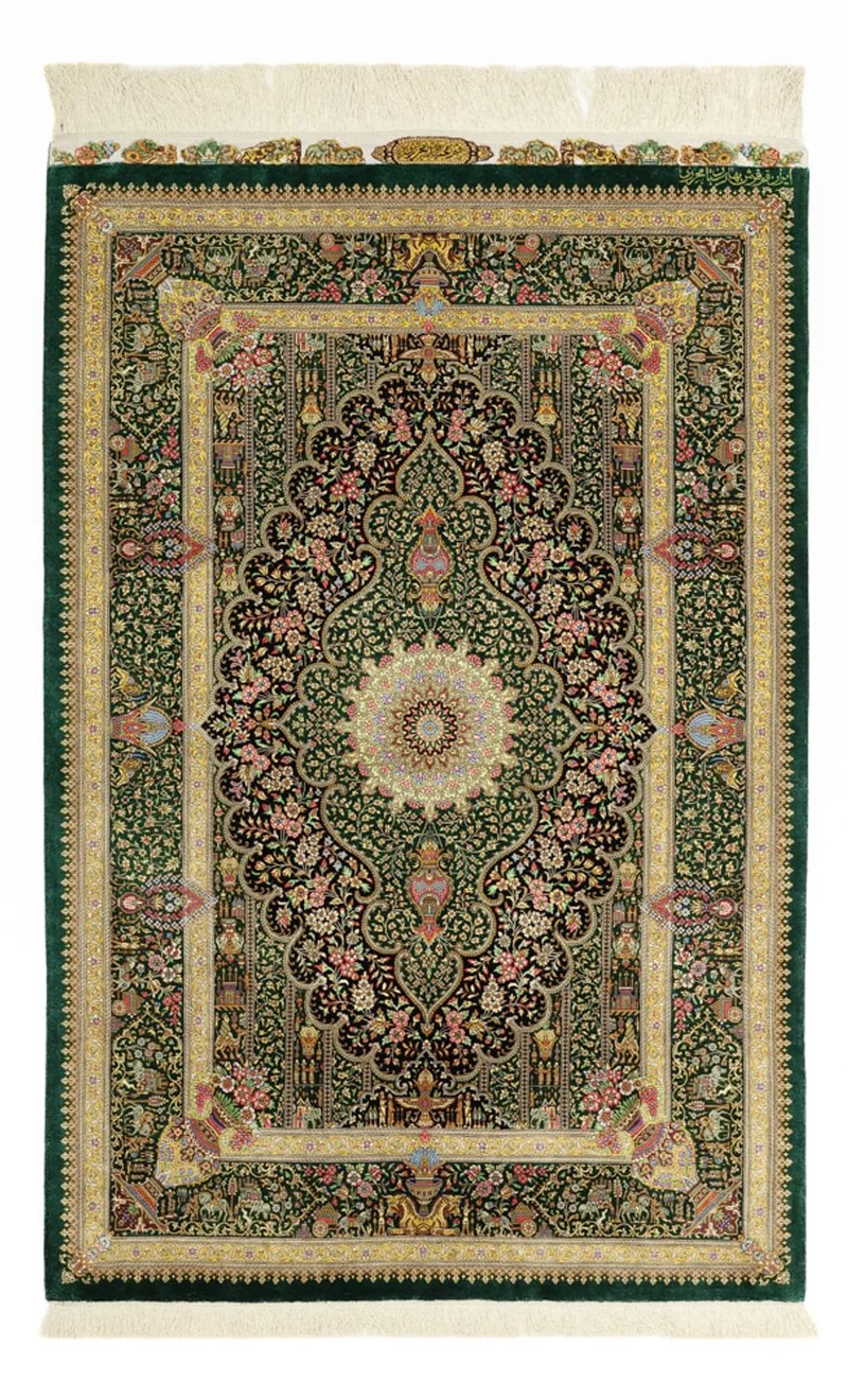 Ghom Teppich 99x156cm - Perserteppich