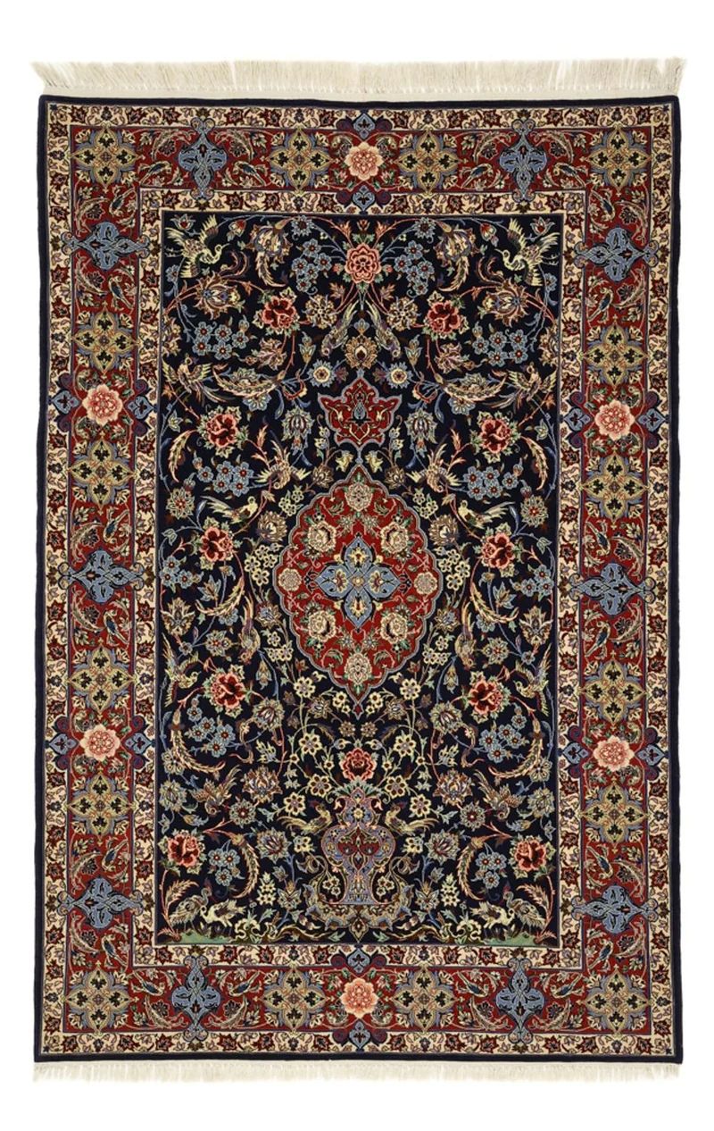 Indo Isfahan Teppich 114x166cm - Orientteppich