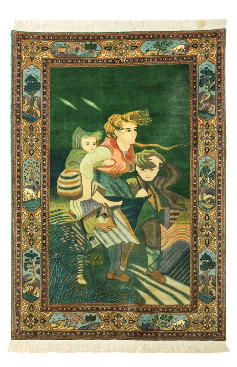 Täbriz - 50 Raj Teppich 103x153cm - Perserteppich