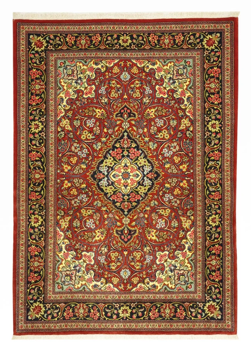 Ghom Teppich 114x158cm - Perserteppich