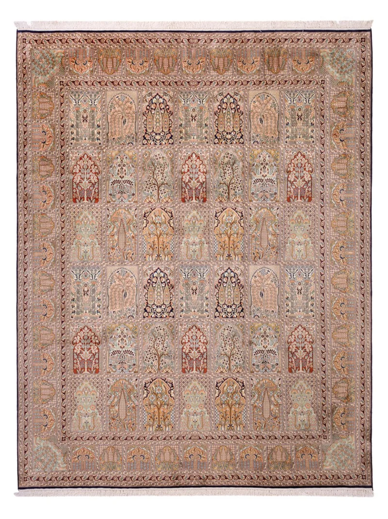Kaschmir Seide Teppich 242x308cm - Orientteppich