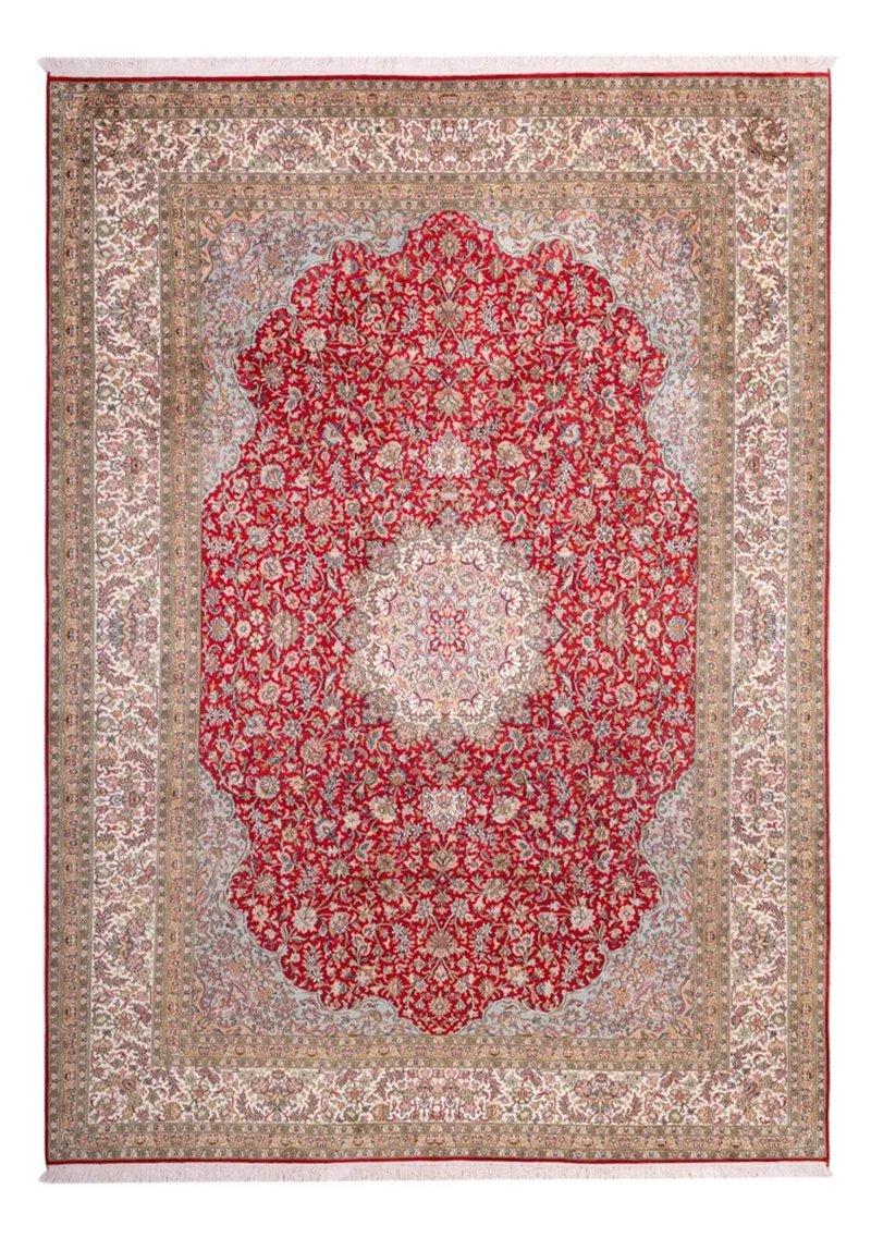 Kaschmir Seide Teppich 220x303cm - Orientteppich