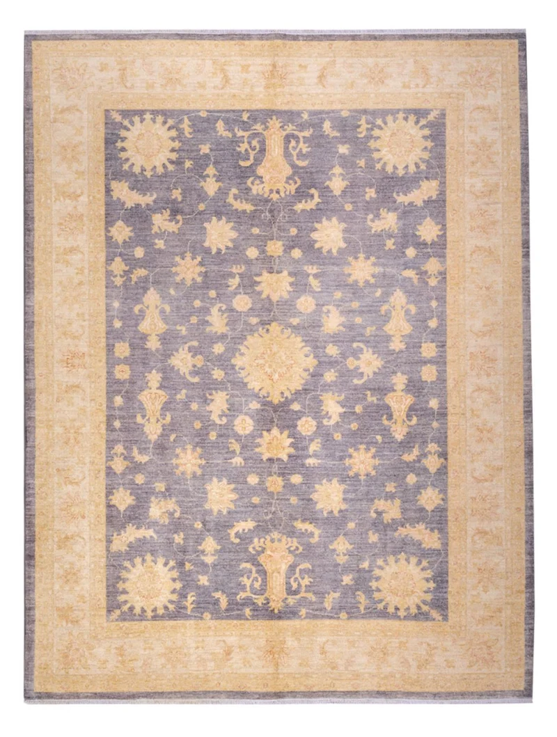 Ziegler Teppich - 216 x 287 cm - seeblau