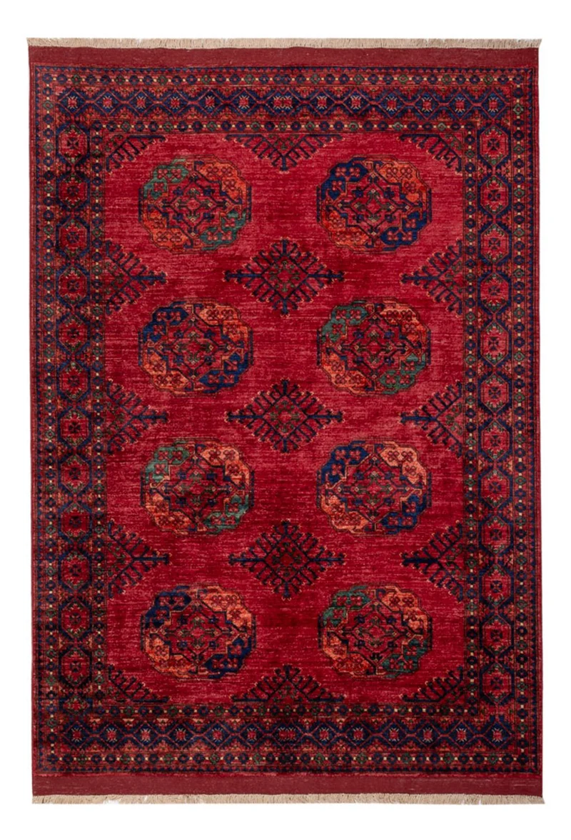 Afghan Teppich - Kunduz - 174 x 241 cm - rot