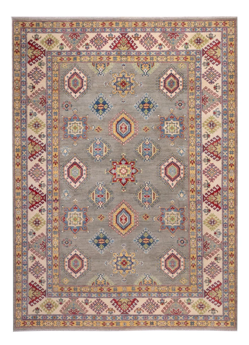 Ziegler Teppich - Kazak - 207 x 297 cm - seeblau