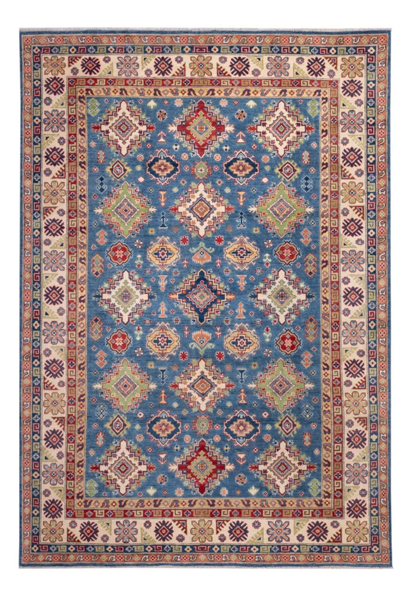 Ziegler Teppich - Kazak - 198 x 296 cm - blau