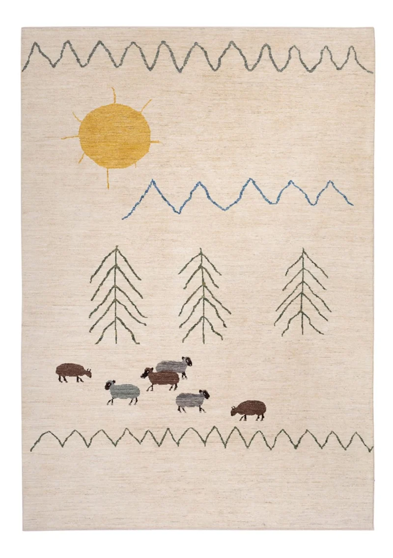 Berber Teppich 203x295cm - Wollteppich